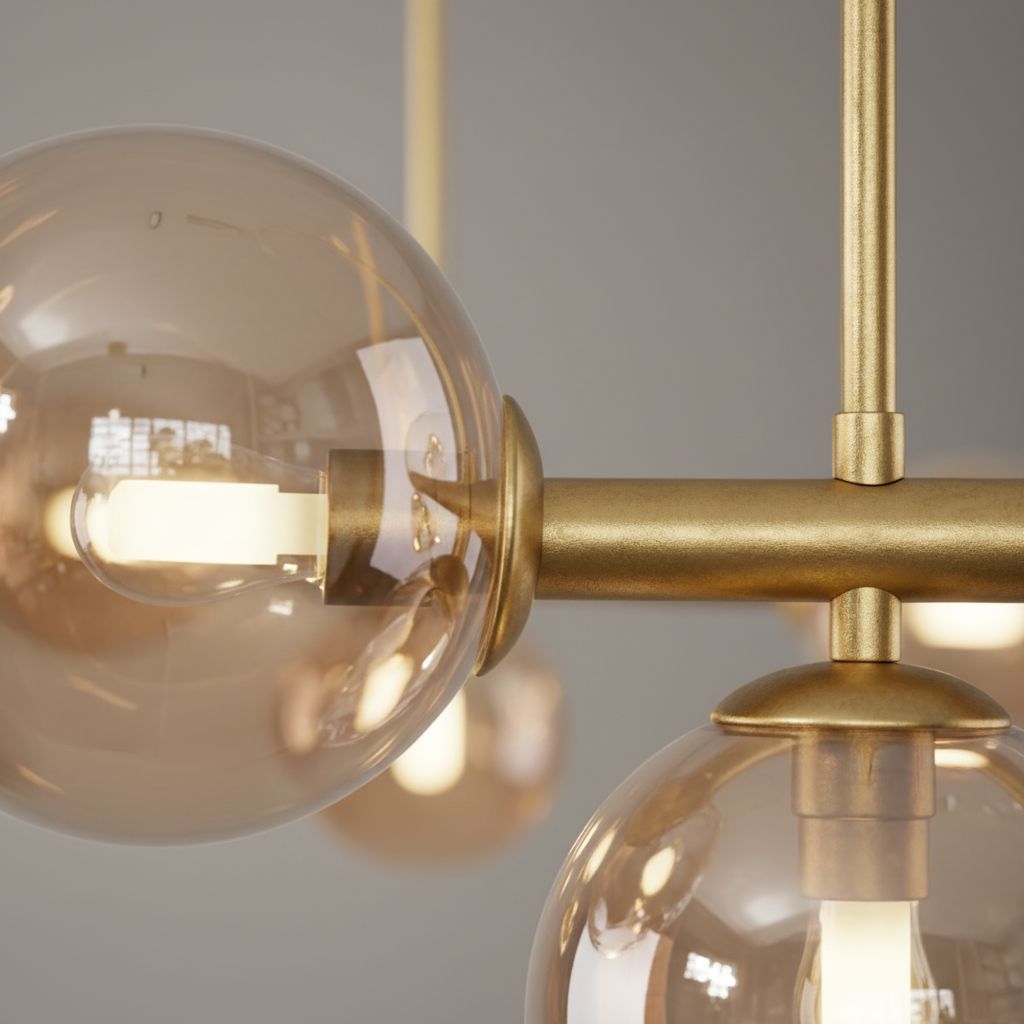 LUMARA-Modern Linear Globe LED Chandelier-ZENDUCE