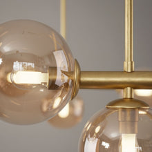 LUMARA-Modern Linear Globe LED Chandelier-ZENDUCE