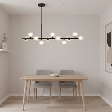 LUMARA-Modern Linear Globe LED Chandelier-ZENDUCE