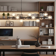 LUMARA-Modern Linear Globe LED Chandelier-ZENDUCE