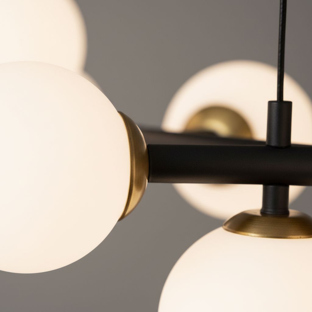 LUMARA-Modern Linear Globe LED Chandelier-ZENDUCE