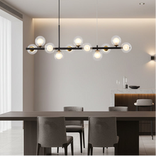 LUMARA-Modern Linear Globe LED Chandelier-ZENDUCE