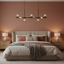 LUMARA-Modern Linear Globe LED Chandelier-ZENDUCE