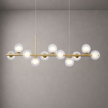 LUMARA-Modern Linear Globe LED Chandelier-ZENDUCE