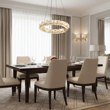LUMERIA-Modern Crystal Ring Chandelier Pendant Light-ZENDUCE