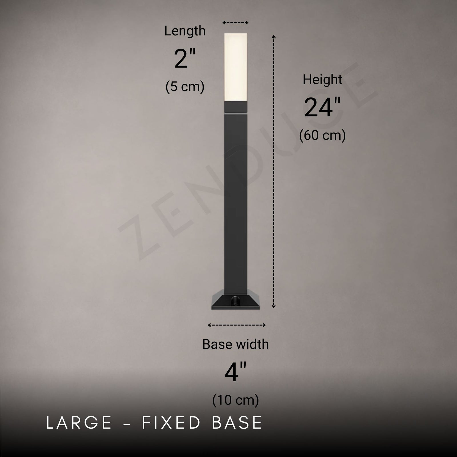 LUMISTONE-Modern LED Outdoor Bollard Pathway Light-ZENDUCE
