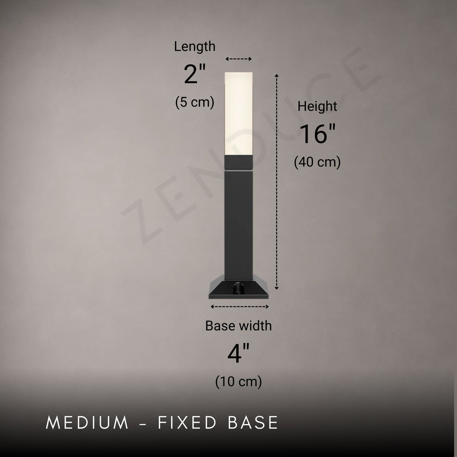 LUMISTONE-Modern LED Outdoor Bollard Pathway Light-ZENDUCE