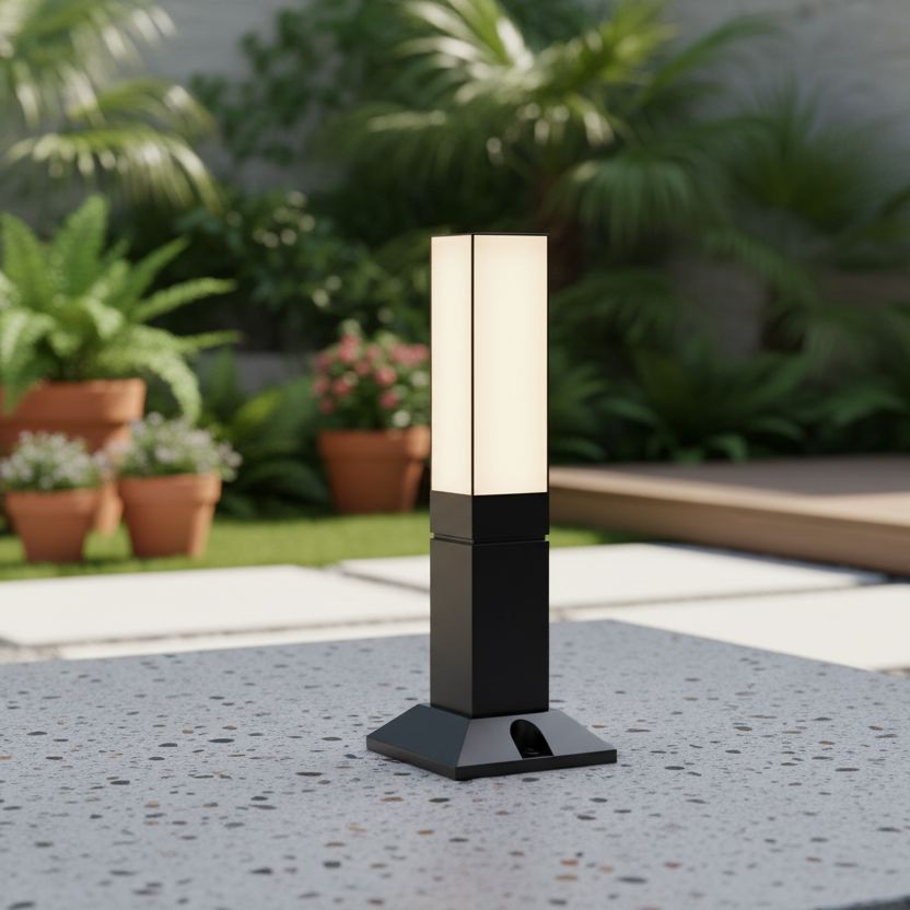 LUMISTONE-Modern LED Outdoor Bollard Pathway Light-ZENDUCE