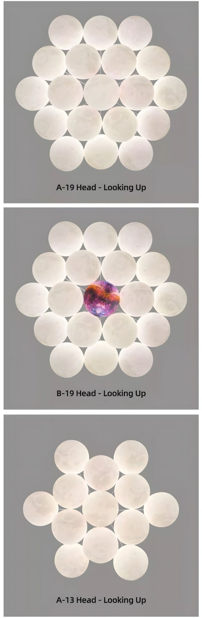 LUNARIA - ZENDUCE - 7 Heads / Cool White / Starry Ball