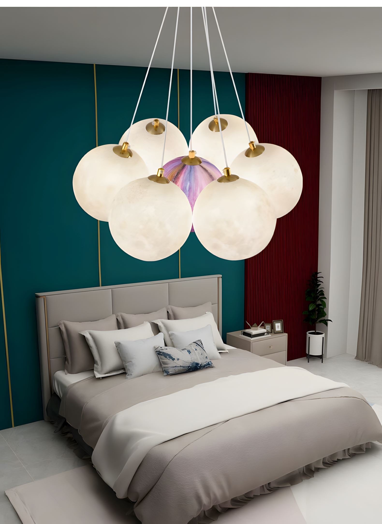 LUNARIA - ZENDUCE - 7 Heads / Cool White / Starry Ball