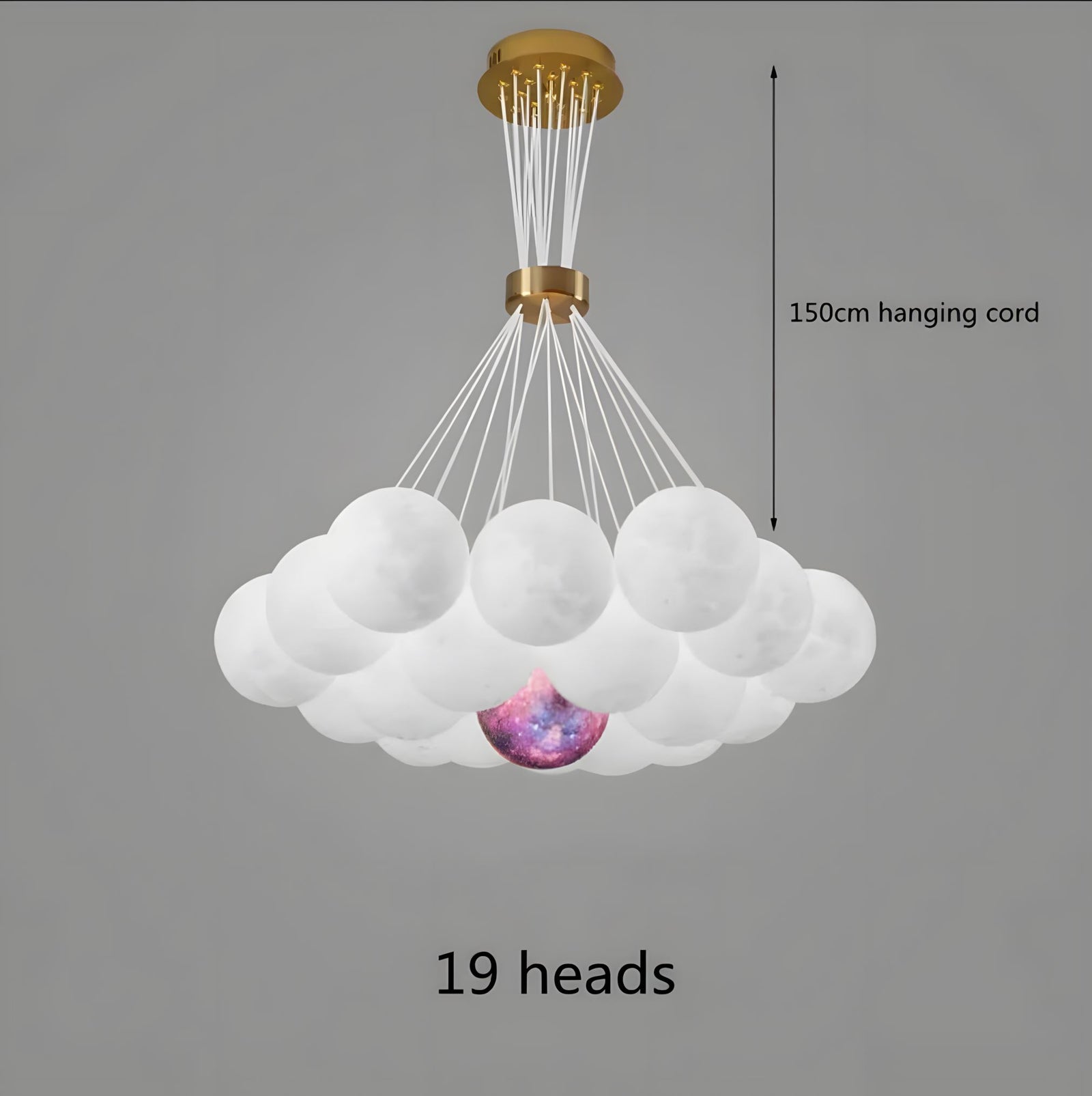 LUNARIA - ZENDUCE - 19 Heads / Cool White / Starry Ball