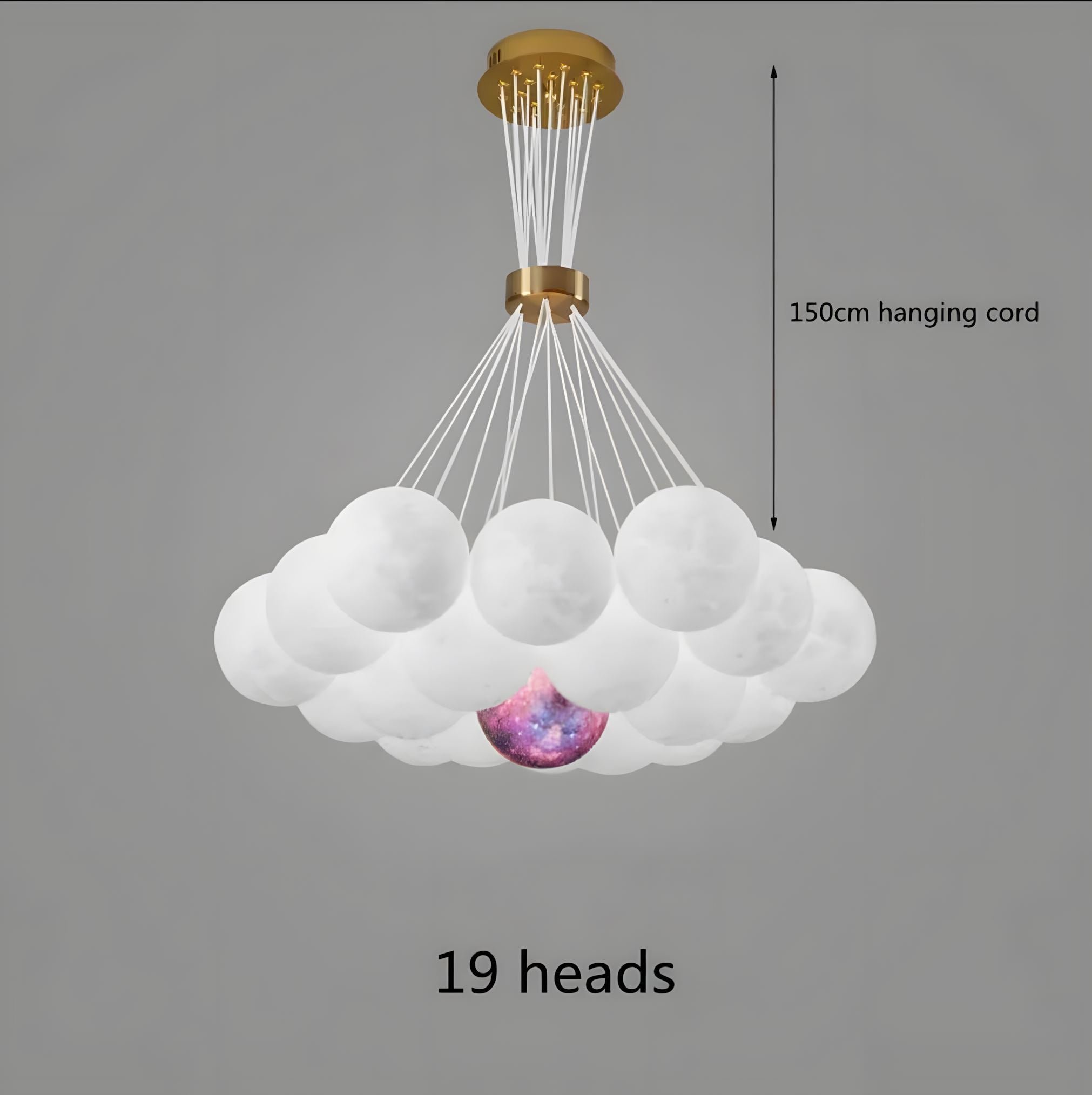 LUNARIA - ZENDUCE - 19 Heads / Cool White / Starry Ball