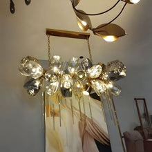 LUSTRE-Artistic Cognac Glass Globes Chandelier-ZENDUCE