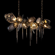 LUSTRE-Artistic Cognac Glass Globes Chandelier-ZENDUCE