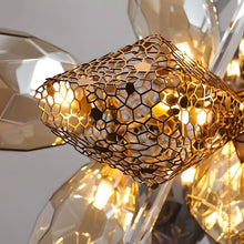 LUSTRE-Artistic Cognac Glass Globes Chandelier-ZENDUCE