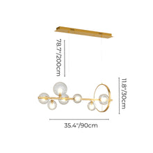 MACROCOSM - ZENDUCE - 35.4" - 7 Heads / Cool White / Gold