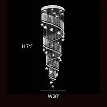 METORA-Spiral Raindrop Staircase Light-ZENDUCE