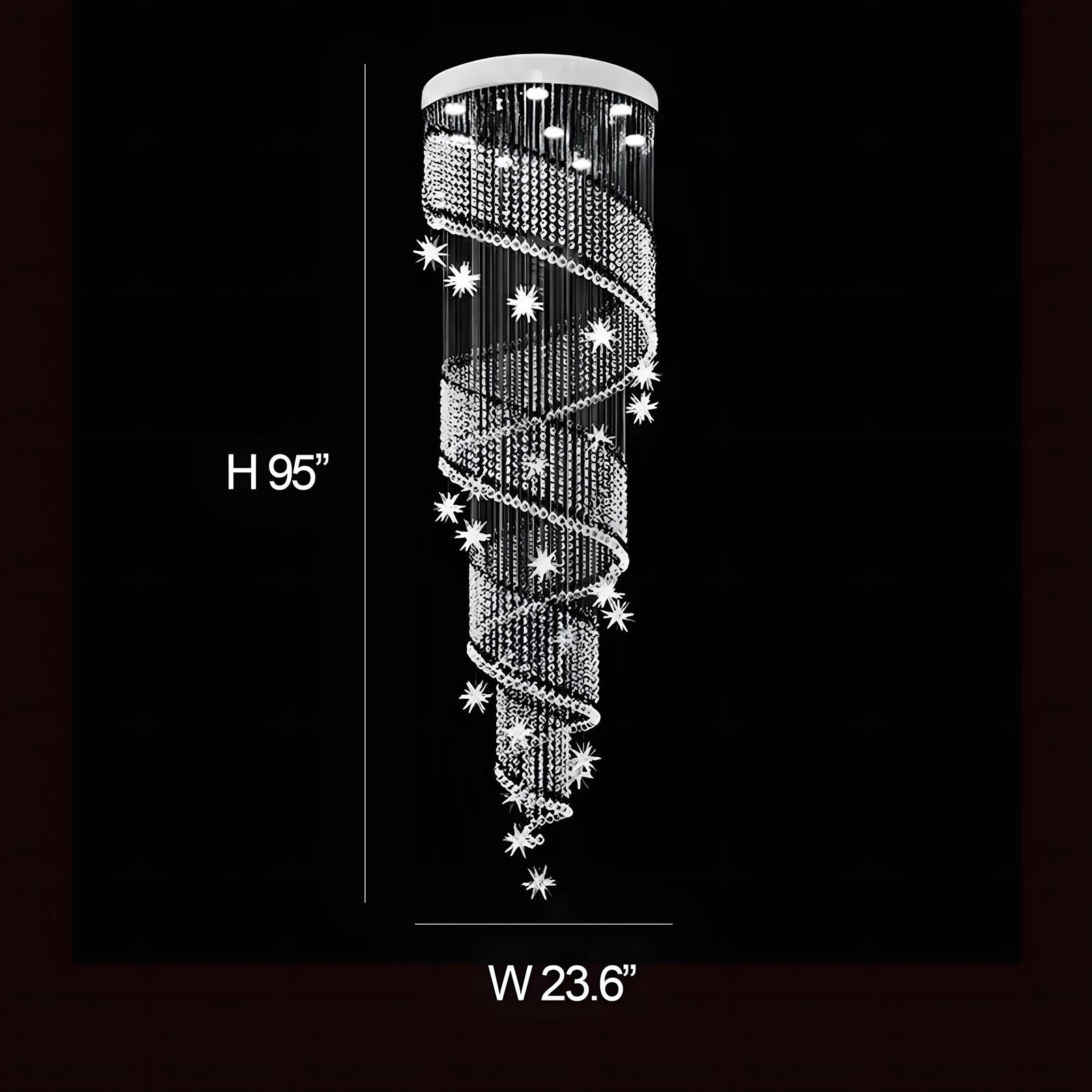 METORA-Spiral Raindrop Staircase Light-ZENDUCE