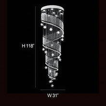 METORA-Spiral Raindrop Staircase Light-ZENDUCE