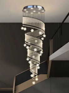 METORA-Spiral Raindrop Staircase Light-ZENDUCE