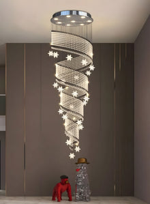 METORA-Spiral Raindrop Staircase Light-ZENDUCE