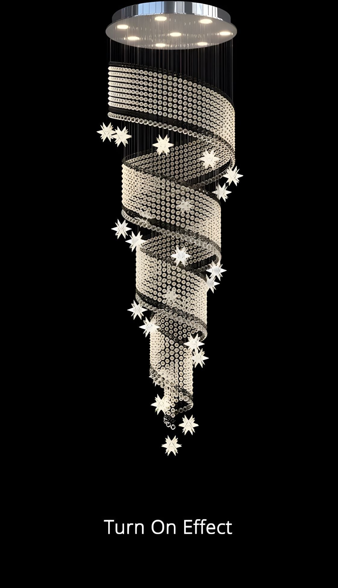 METORA-Spiral Raindrop Staircase Light-ZENDUCE