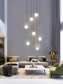 MILA - ZENDUCE - Round-5 Lights ( ∅ 19.6"× H 98.5" ) / Black