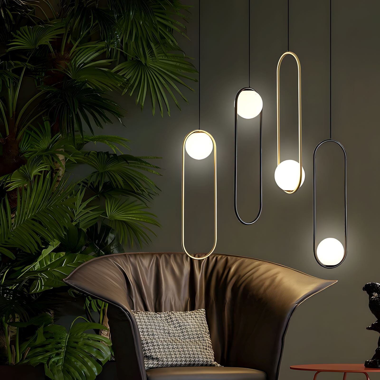 MILA - ZENDUCE - Round-5 Lights ( ∅ 19.6"× H 98.5" ) / Black