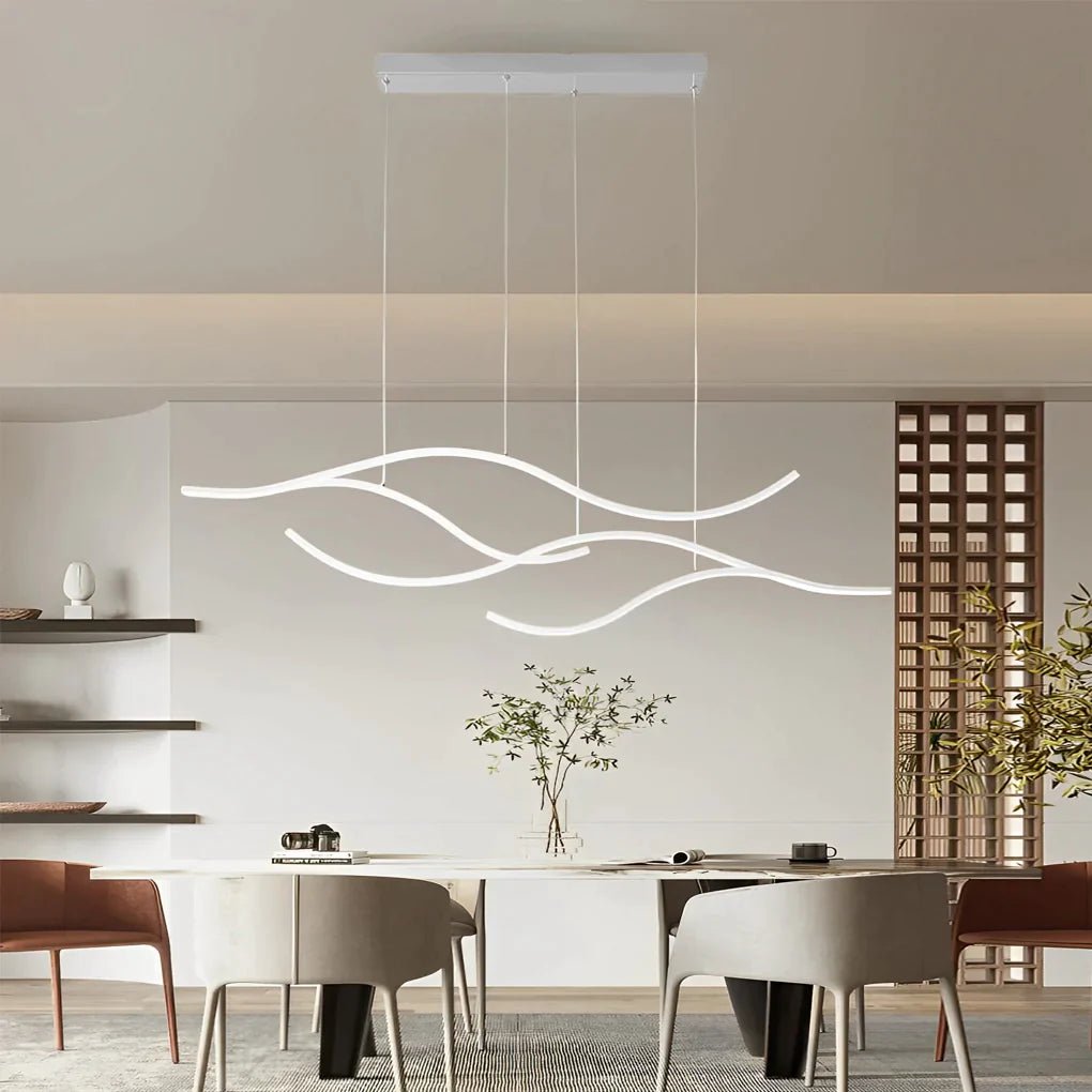 MODERN WAVES (OPEN BOX) - ZENDUCE - 39.3'' / Warm White (Non-Dimmable) / Gold