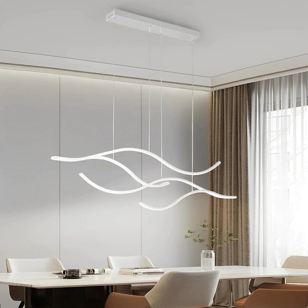 MODERN WAVES (OPEN BOX) - ZENDUCE - 39.3'' / Warm White (Non-Dimmable) / Gold