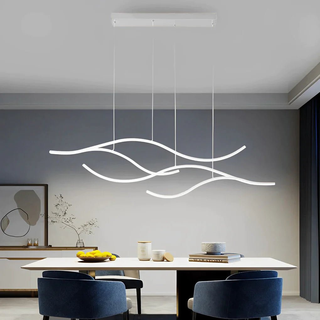 MODERN WAVES (OPEN BOX) - ZENDUCE - 47.2'' / Warm White (Non-Dimmable) / Chrome