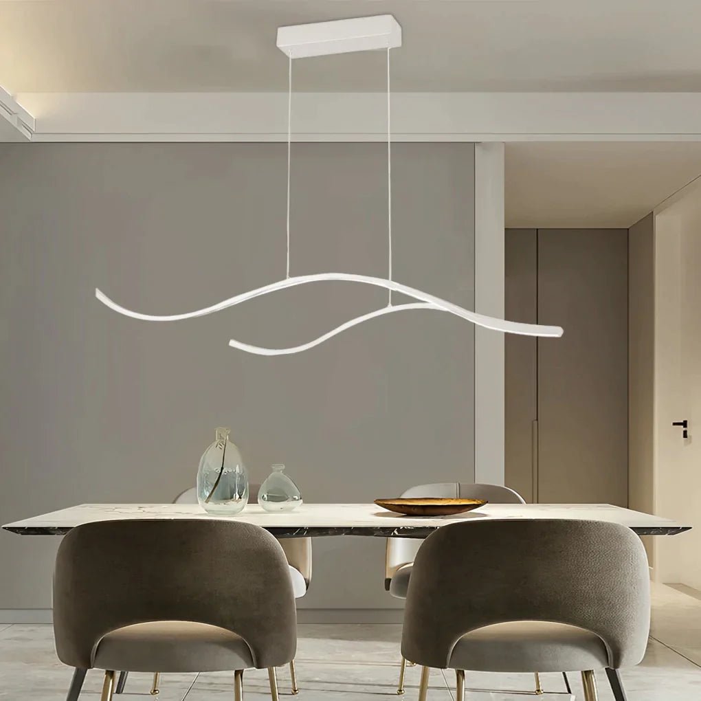 MODERN WAVES (OPEN BOX) - ZENDUCE - 39.3'' / Warm White (Non-Dimmable) / Gold