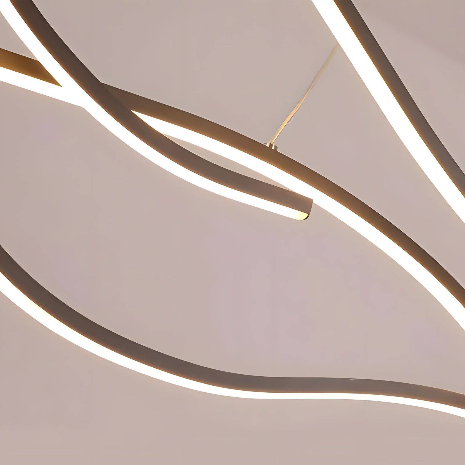 MODERN WAVES - ZENDUCE - 39.3'' / Warm White (Non-Dimmable) / Black