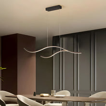 MODERN WAVES - ZENDUCE - 39.3'' / Warm White (Non-Dimmable) / Black