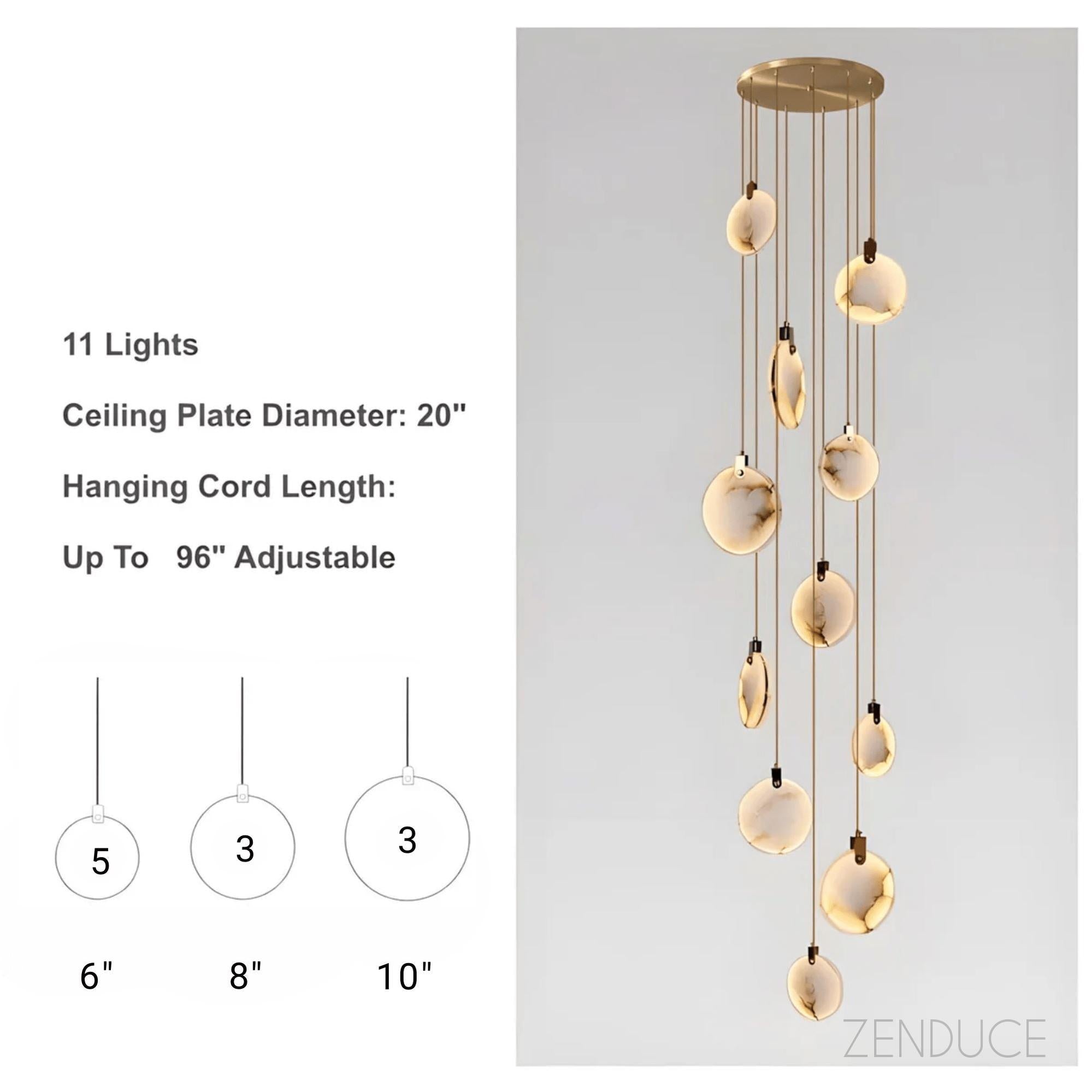 MOONSHADE - ZENDUCE - 11 lights / Warm White