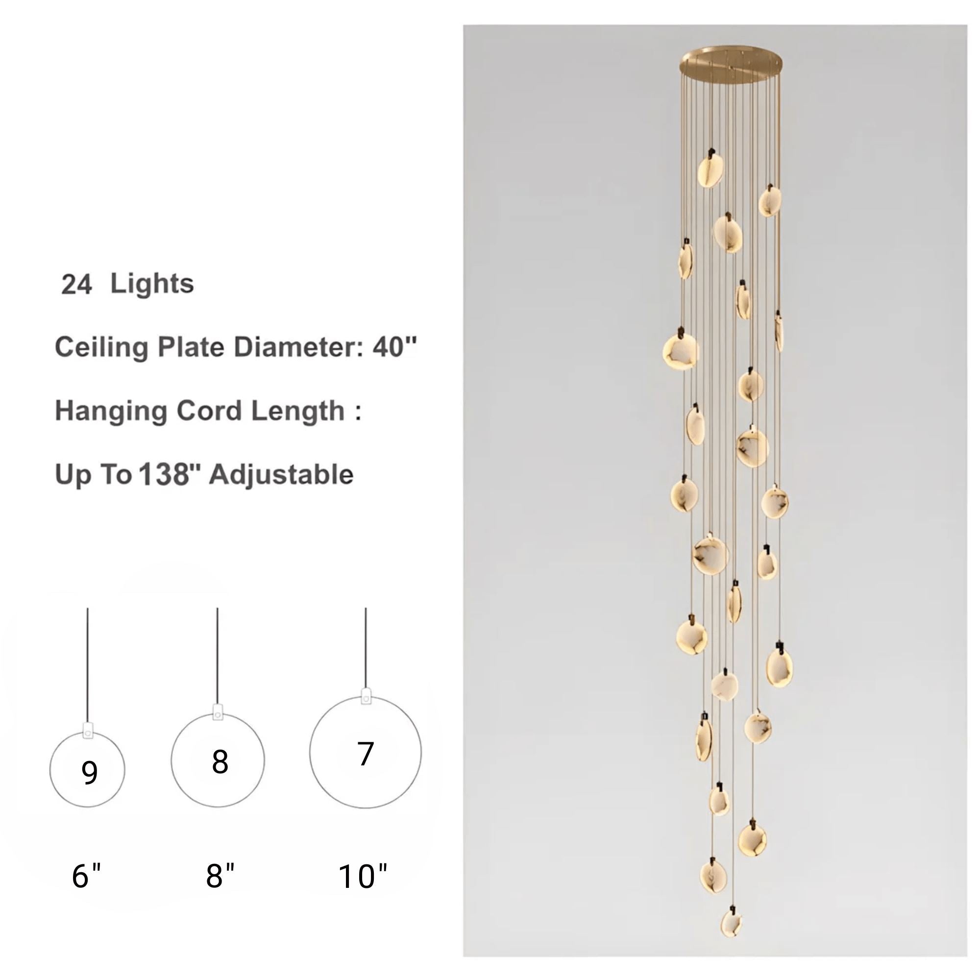 MOONSHADE CHANDELIER (OPEN BOX)