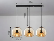 NAYA-Simplistic Smoked Glass Pendant-ZENDUCE