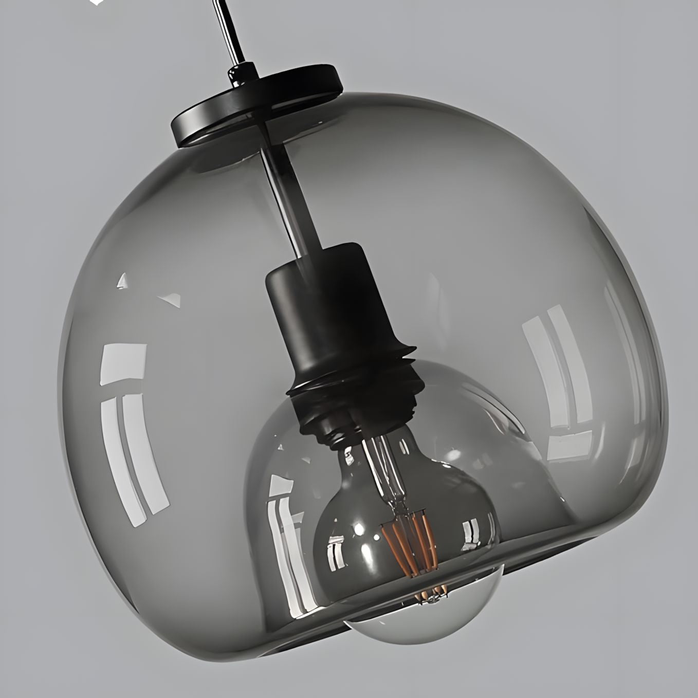 NAYA-Simplistic Smoked Glass Pendant-ZENDUCE