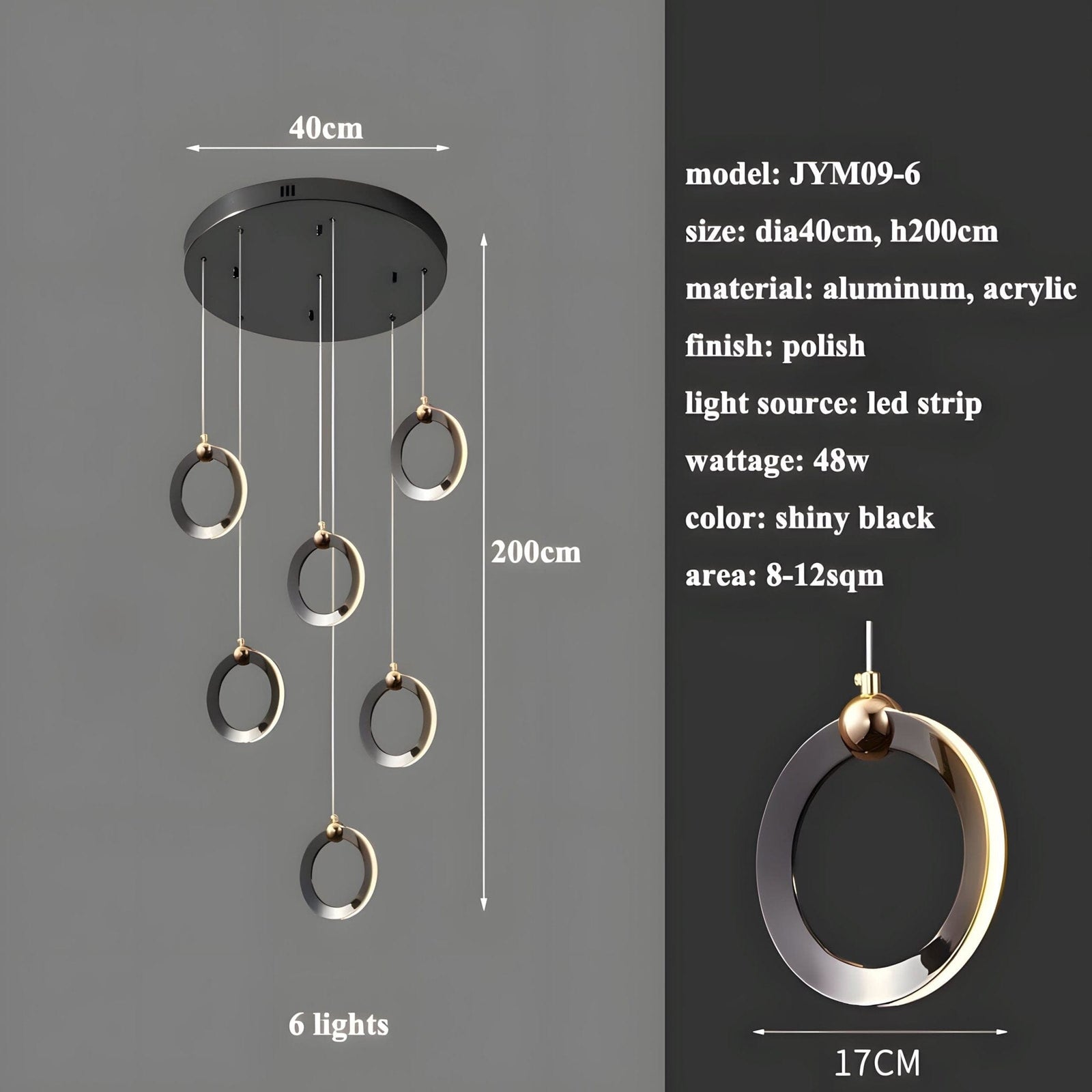 NEBULA - ZENDUCE - 1 Head - 6.6" x 60" / 17cm x 150cm - 8W / Cool Light (6000K)