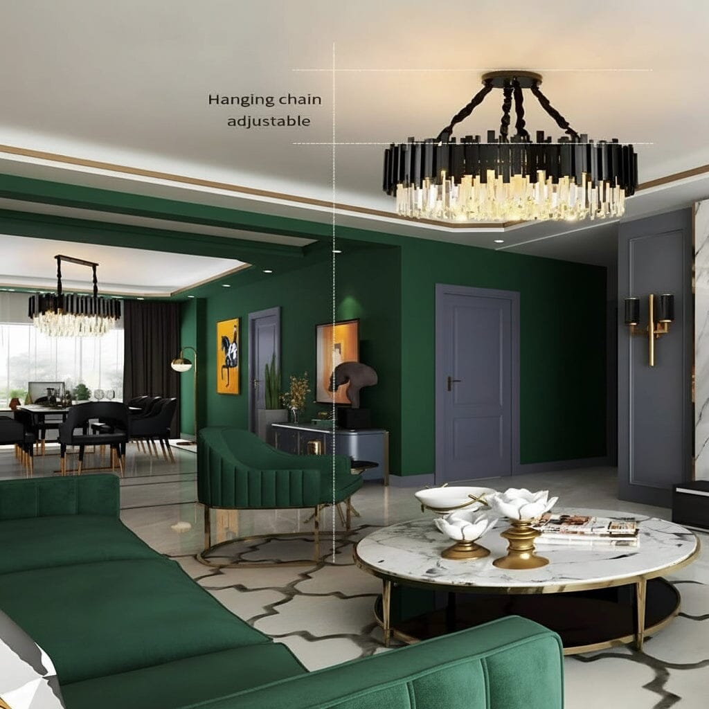 NERELLE-Modern Crystal Chandelier -ZENDUCE
