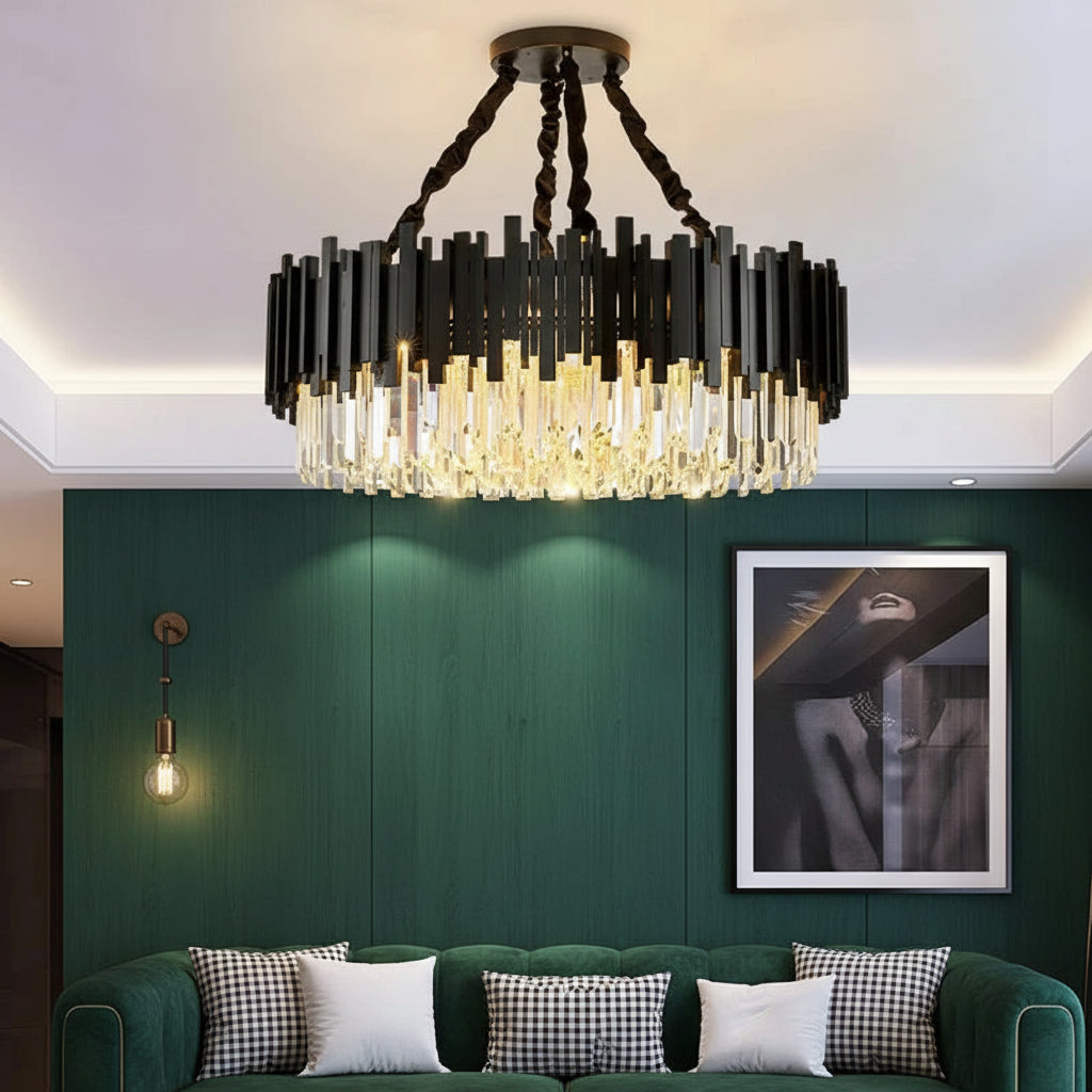 NERELLE-Modern Crystal Chandelier -ZENDUCE