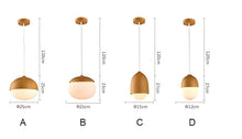 NIVA-Castanea Wooden Style Pendant-ZENDUCE