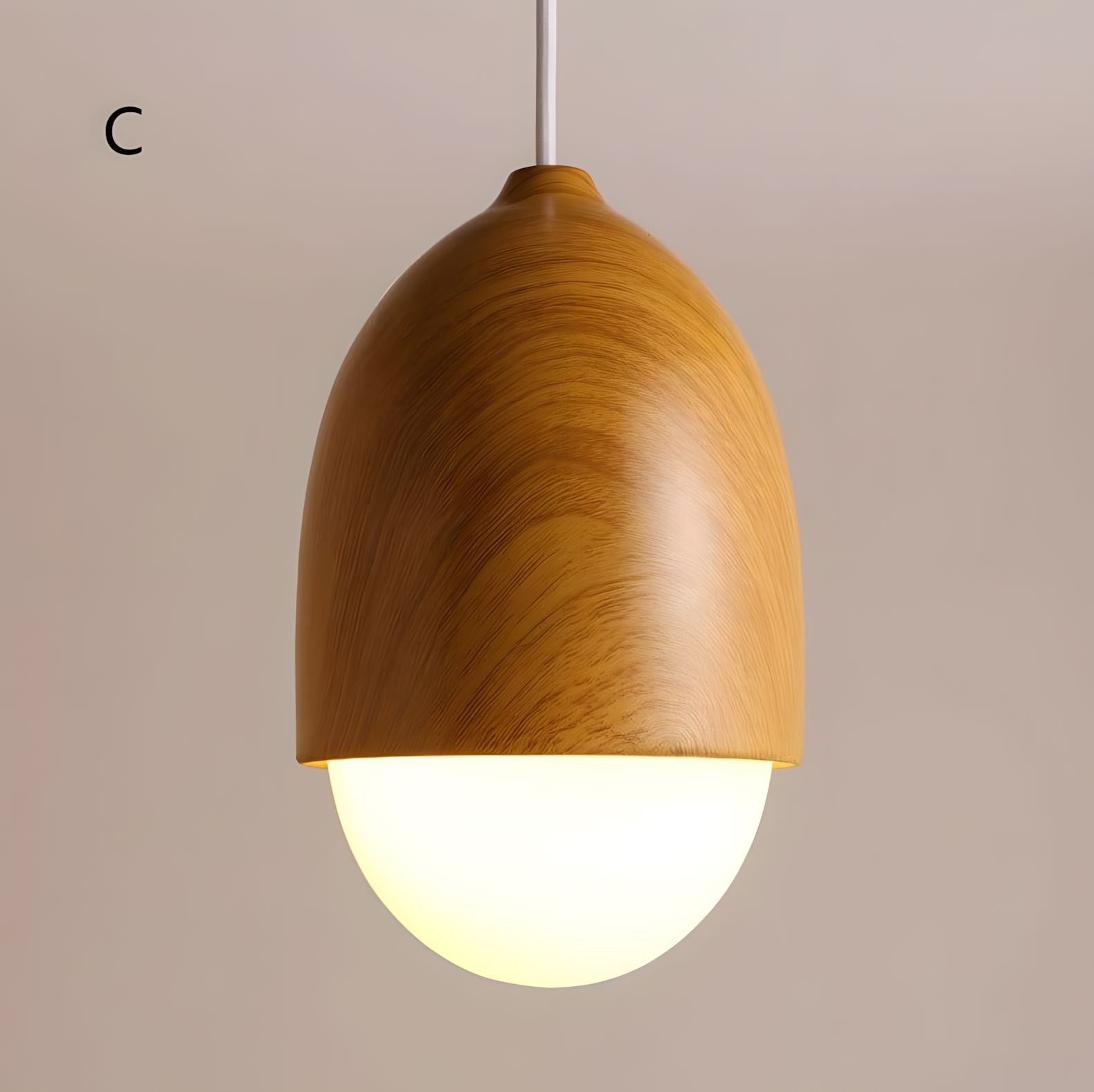 NIVA-Castanea Wooden Style Pendant-ZENDUCE