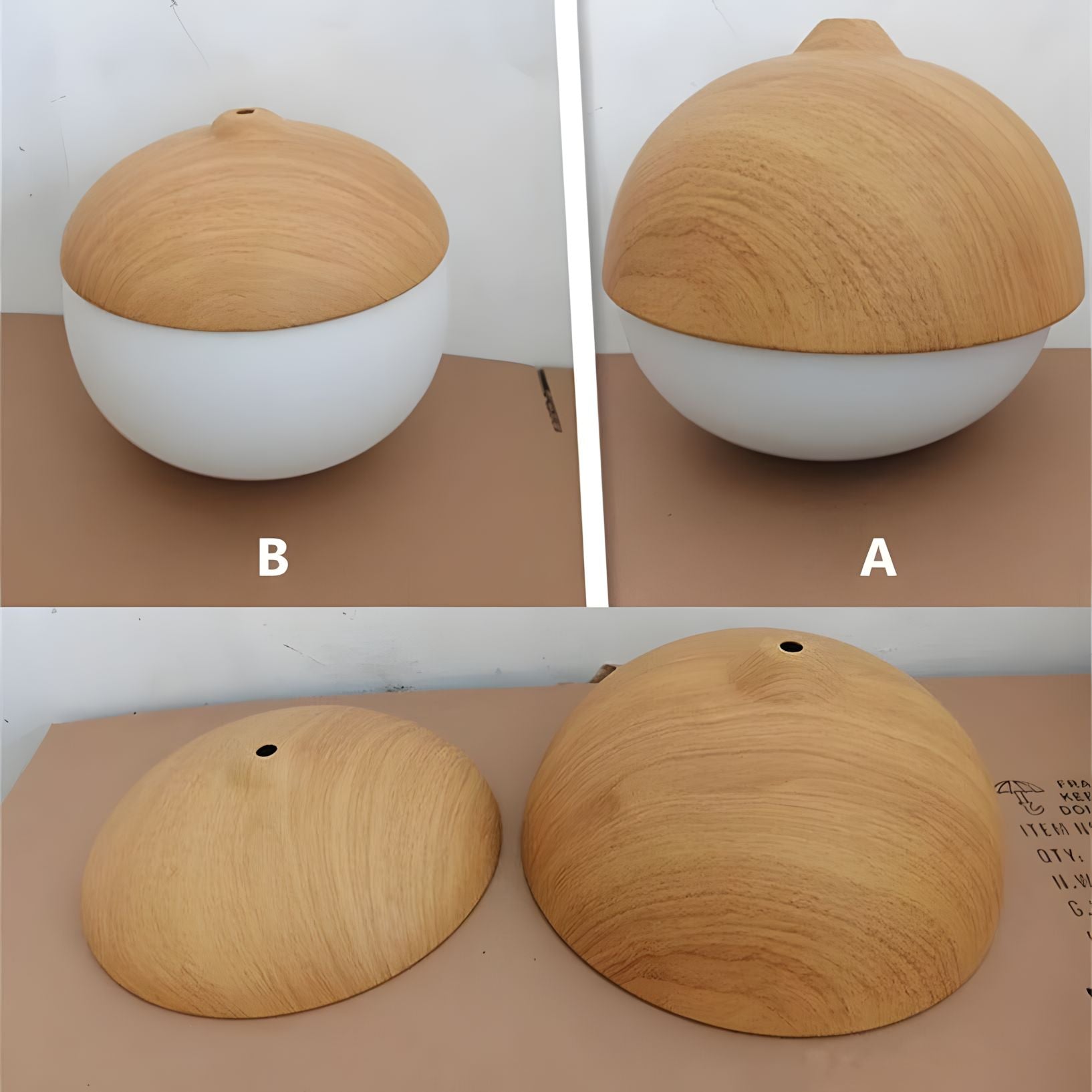 NIVA-Castanea Wooden Style Pendant-ZENDUCE