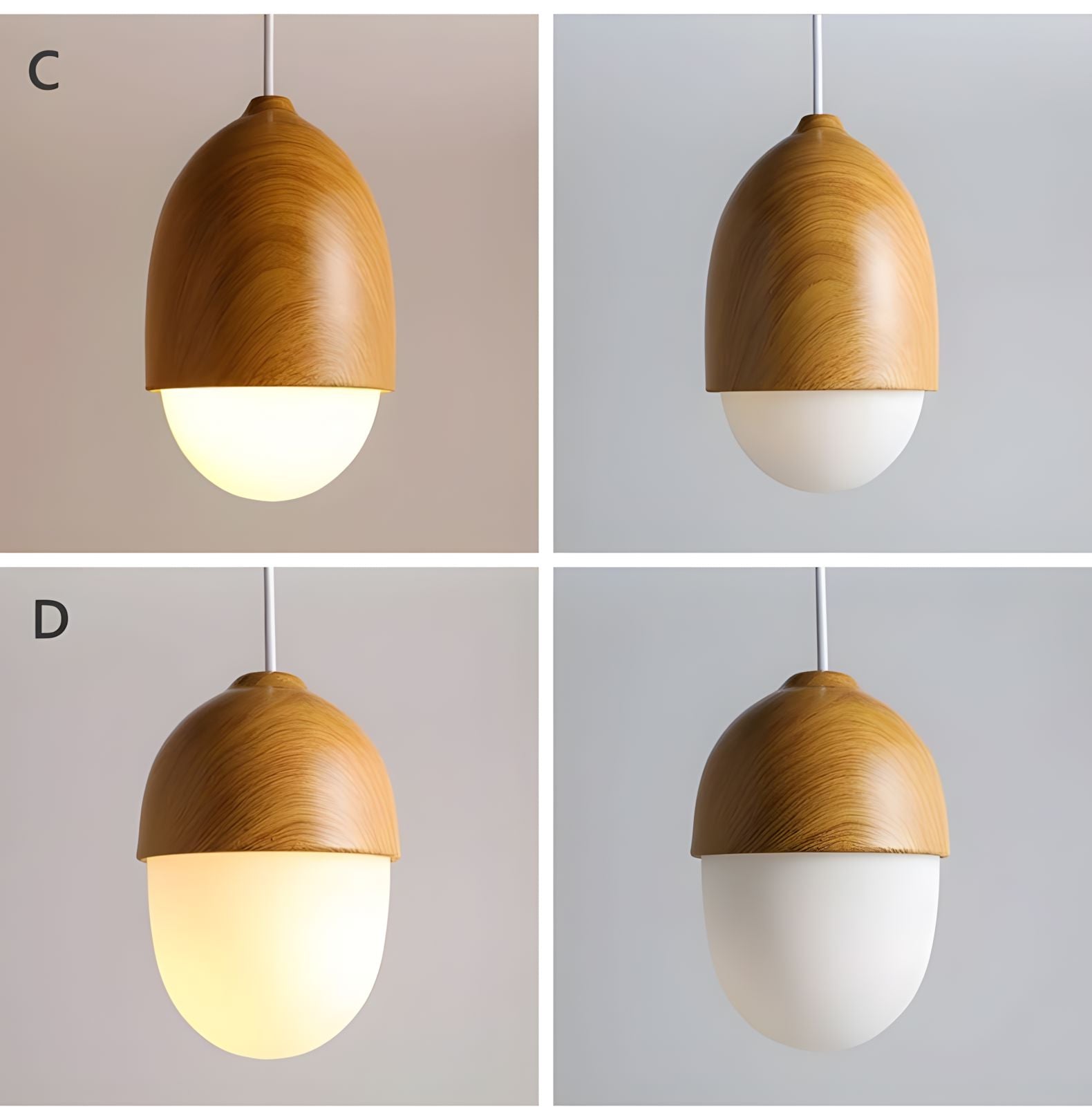 NIVA-Castanea Wooden Style Pendant-ZENDUCE