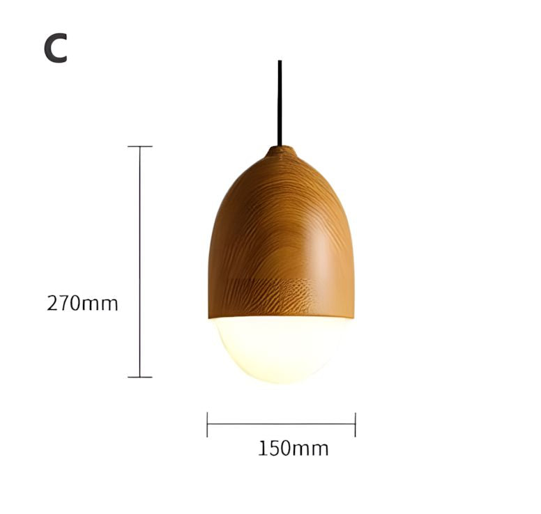 NIVA-Castanea Wooden Style Pendant-ZENDUCE