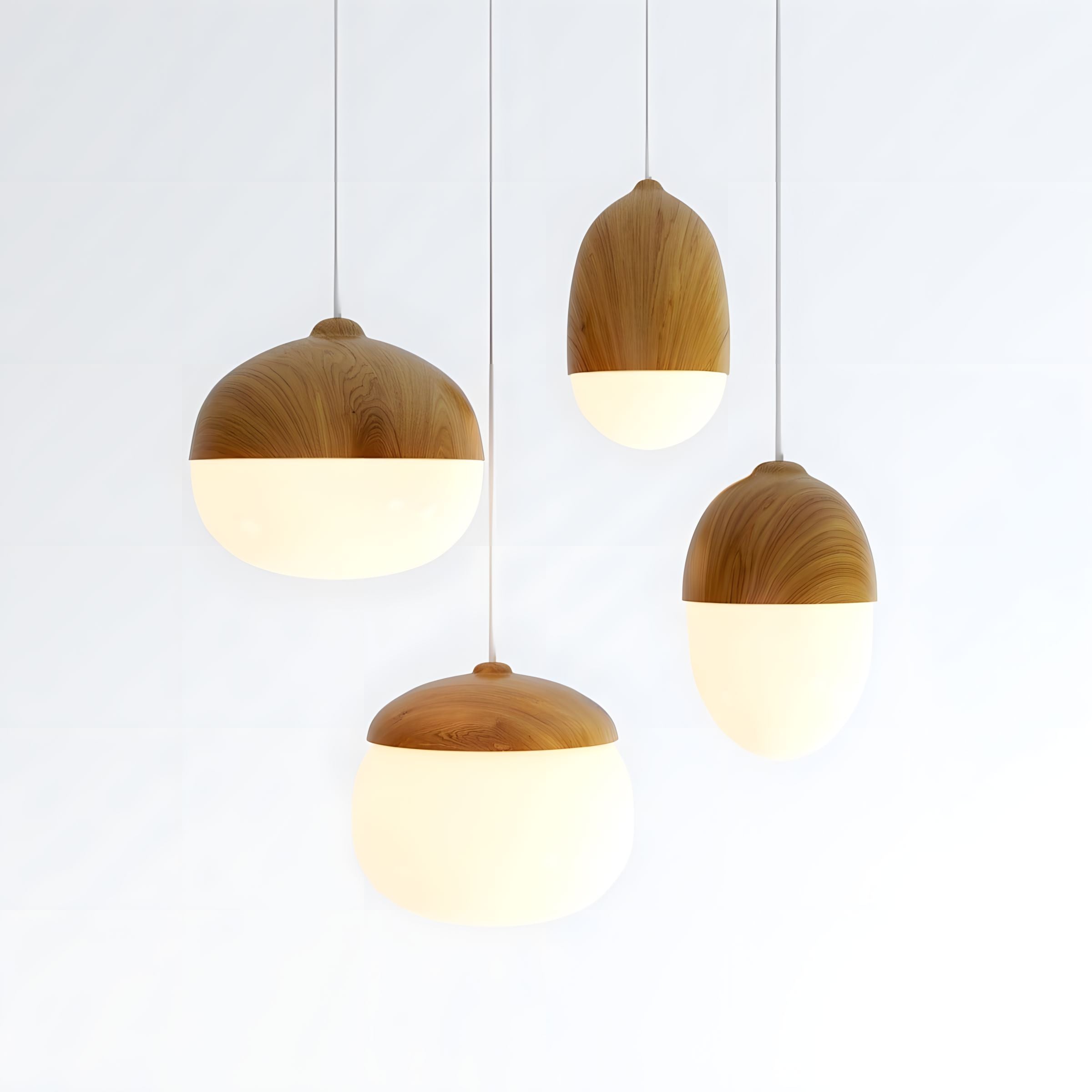 NIVA-Castanea Wooden Style Pendant-ZENDUCE