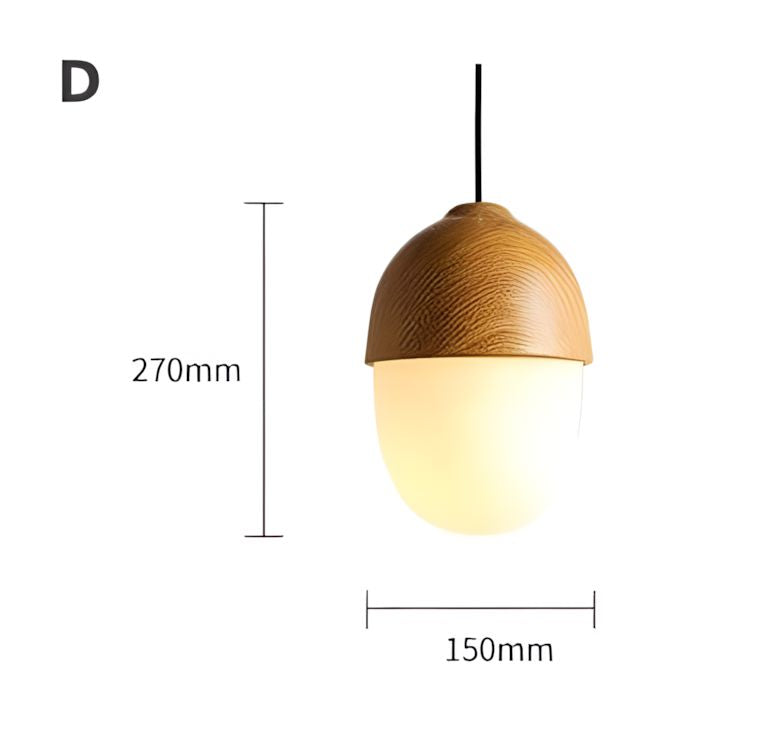NIVA-Castanea Wooden Style Pendant-ZENDUCE