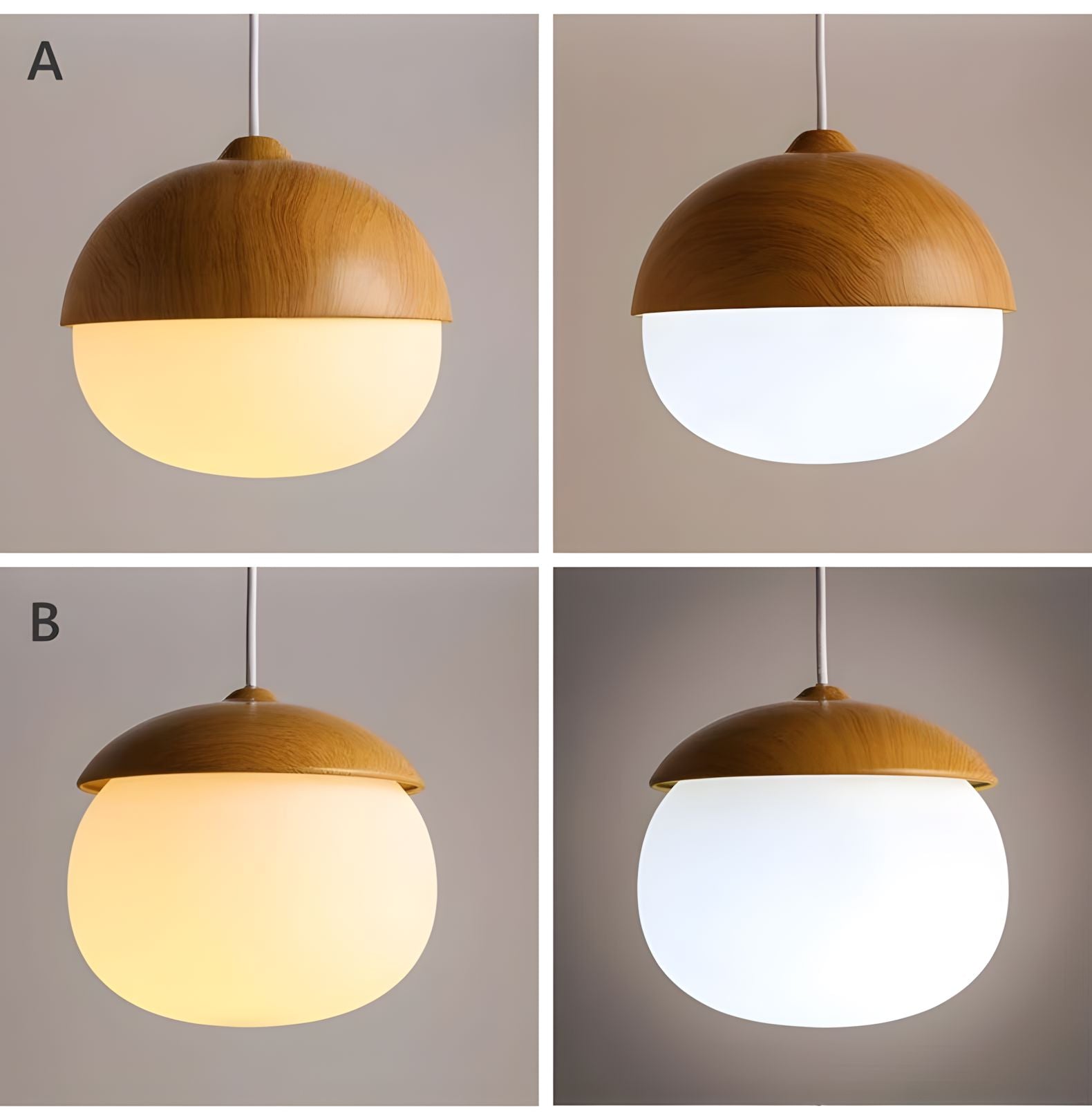 NIVA-Castanea Wooden Style Pendant-ZENDUCE