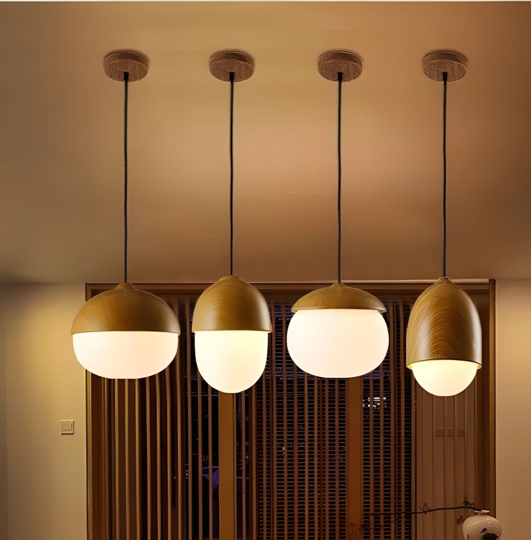 NIVA-Castanea Wooden Style Pendant-ZENDUCE